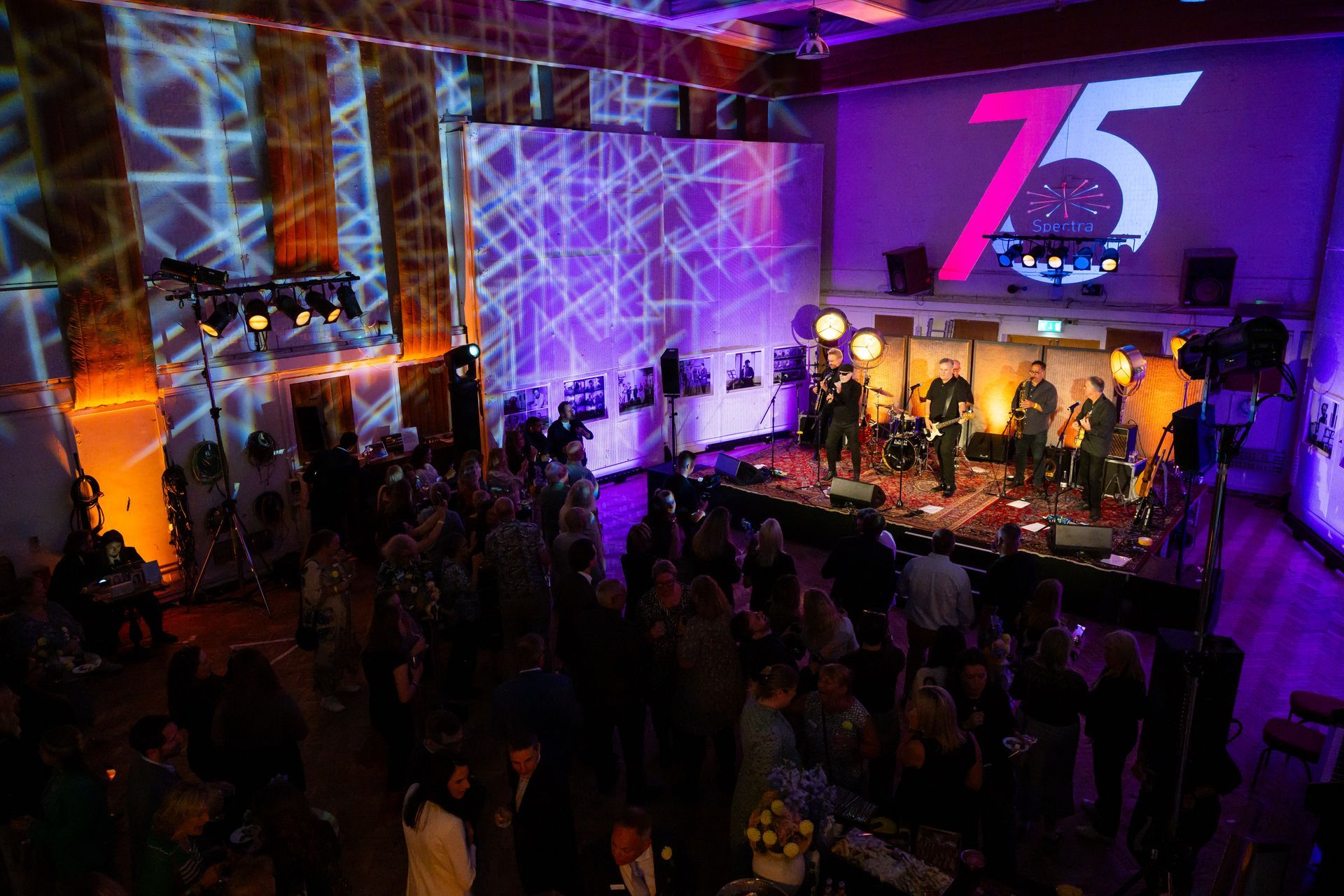 Guests at Spectra's 75th anniversary celebration at Abbey Road Studios, London