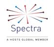 Spectra logo: colorful burst radiating from a central point above the word 