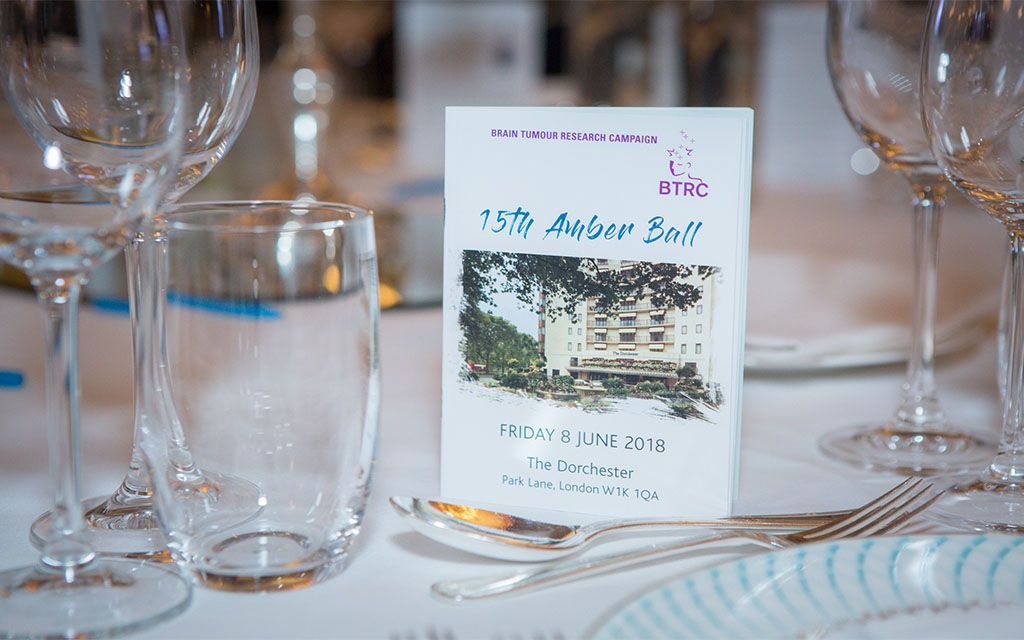 Place setting with a card for the