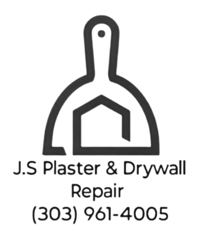 Logo for J.S Plaster & Drywall Repair with phone number (303) 961-4005