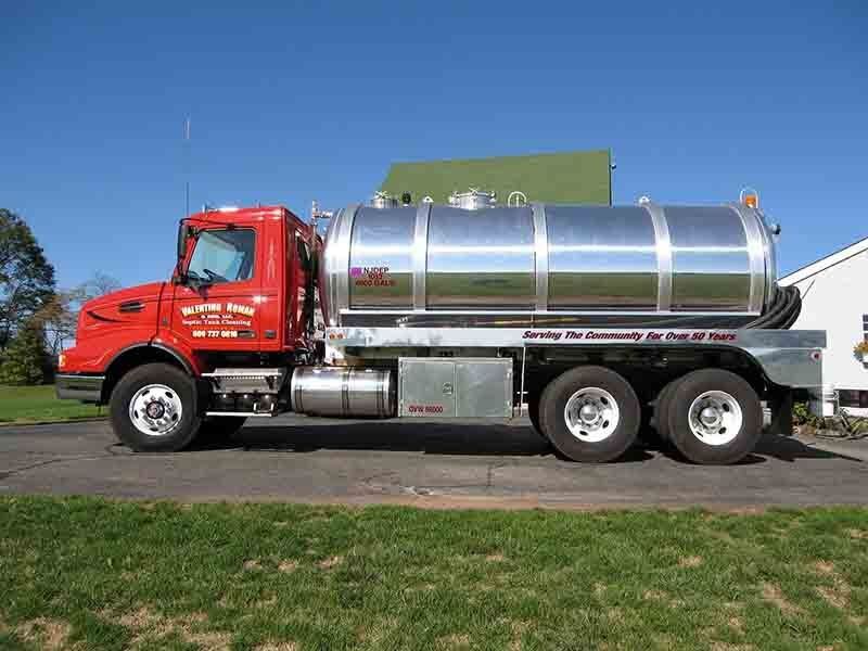 Huge red truck — Pennington, NJ — Valentino Roman & Son, LLC
