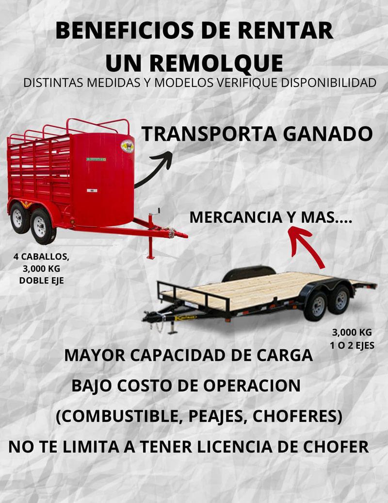 Renta de remolques y de carga en Mérida, Yucatán