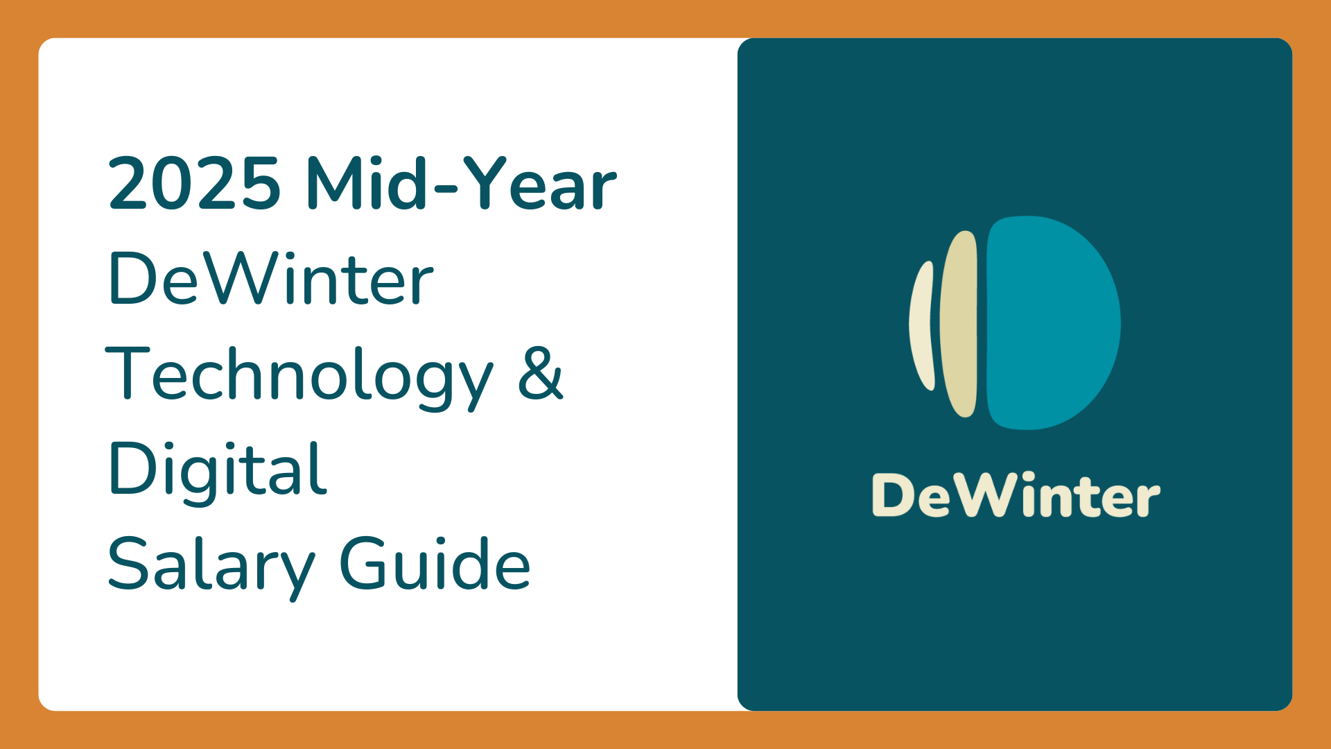 2025 Bay Area and Boston DeWinter Technology and Digital Salary Guide