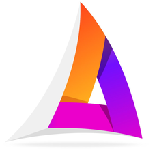 Abstract logo of letter