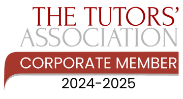 The Tutors’ Association Corporate Member badge, red and gray, with 2024–2025 label.