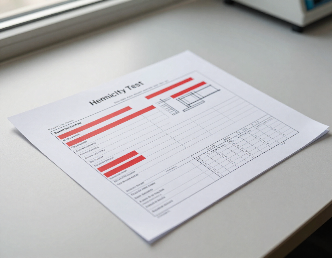 Sample hermeticity test report page