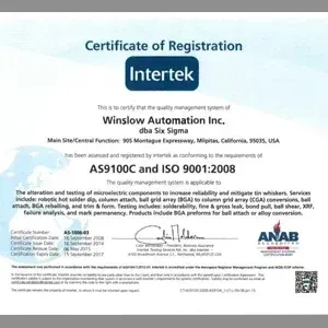 Achieved AS9100C and ISO 9001:2008 Certification