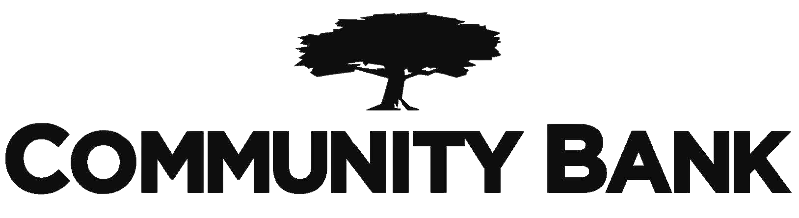 Community Bank logo with a tree above the words.
