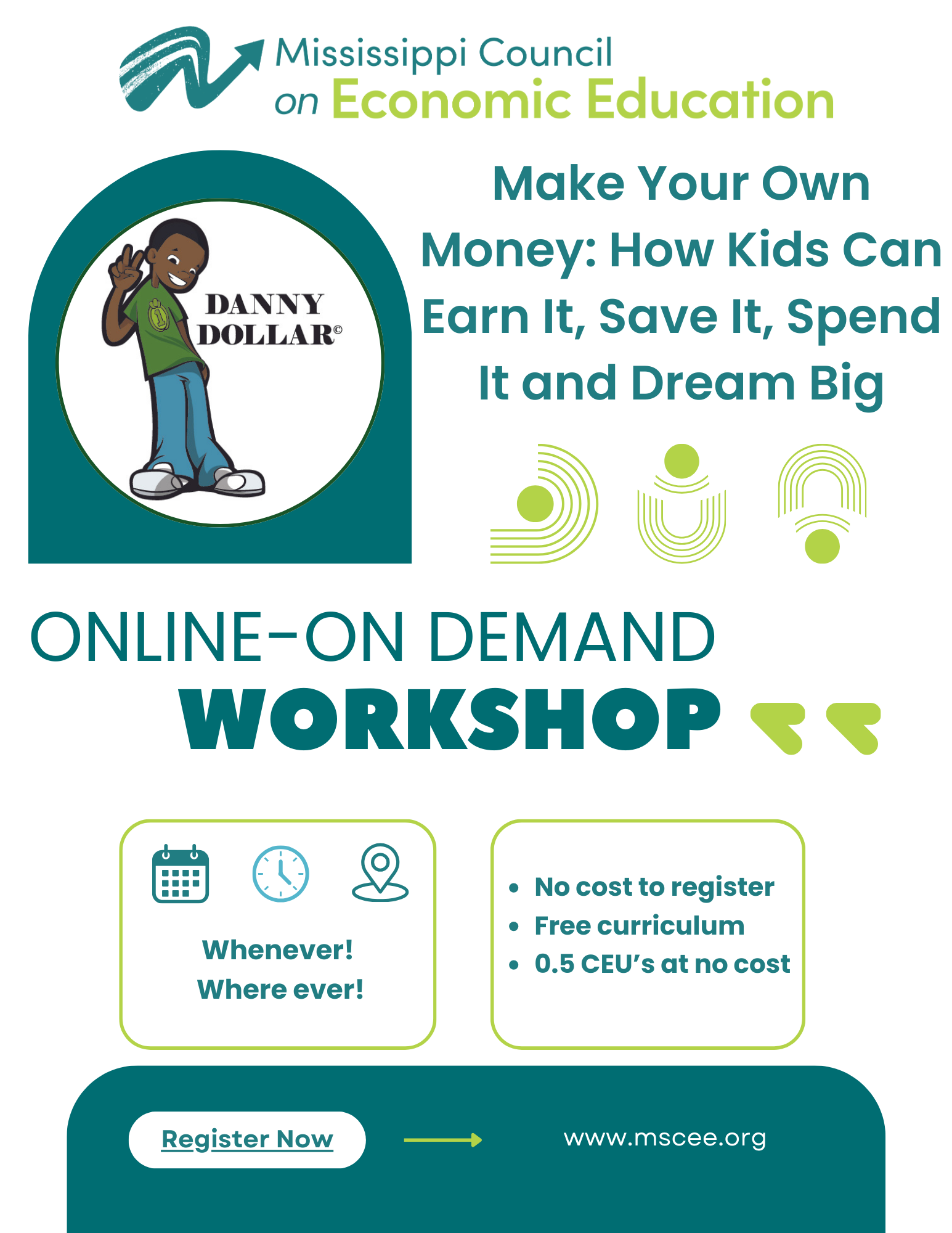 Flyer for online workshop: