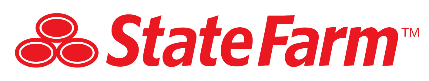 The state farm logo is red and white on a white background.