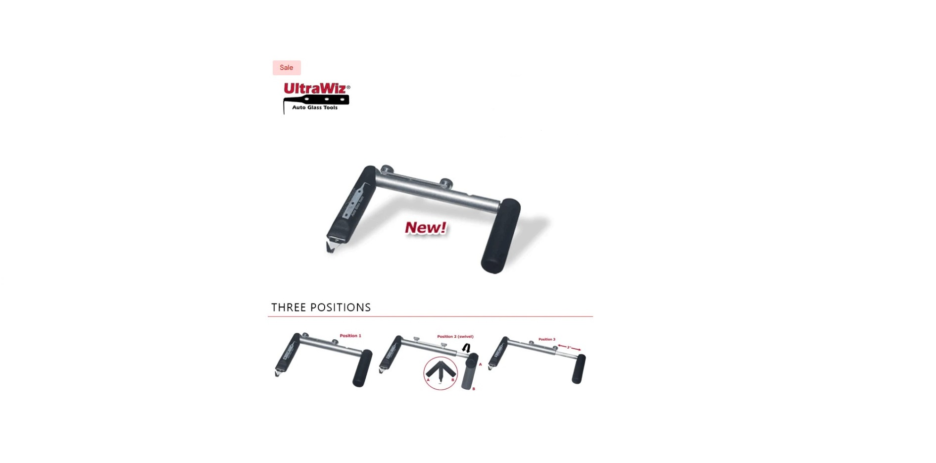 UltraWiz UltraReach Windshield Removal Cold Knife AutoGlass Cut Out Tool - 3055-K