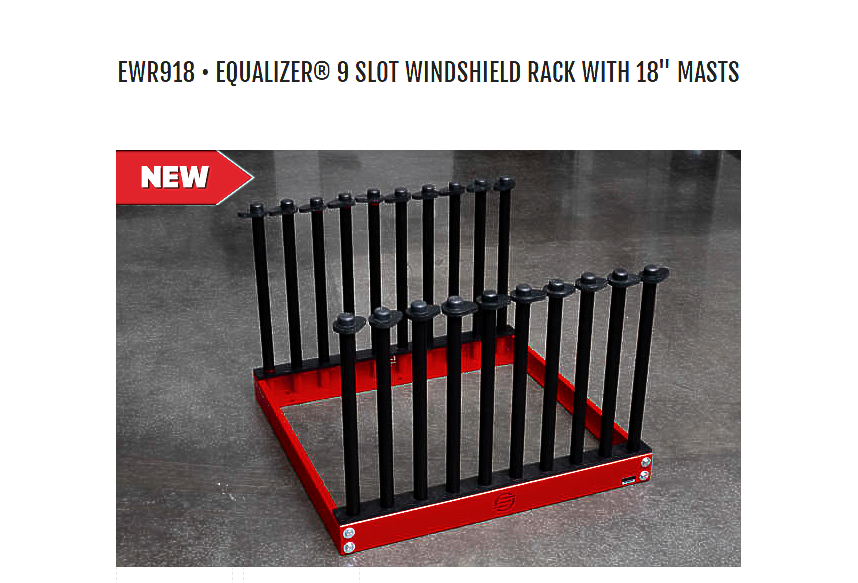 EWR918 • Equalizer® 9 Slot Windshield Rack with 18