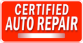 Red rectangular sign with white text: