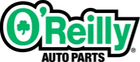 O'Reilly Auto Parts logo with a green shamrock and text on a white background.