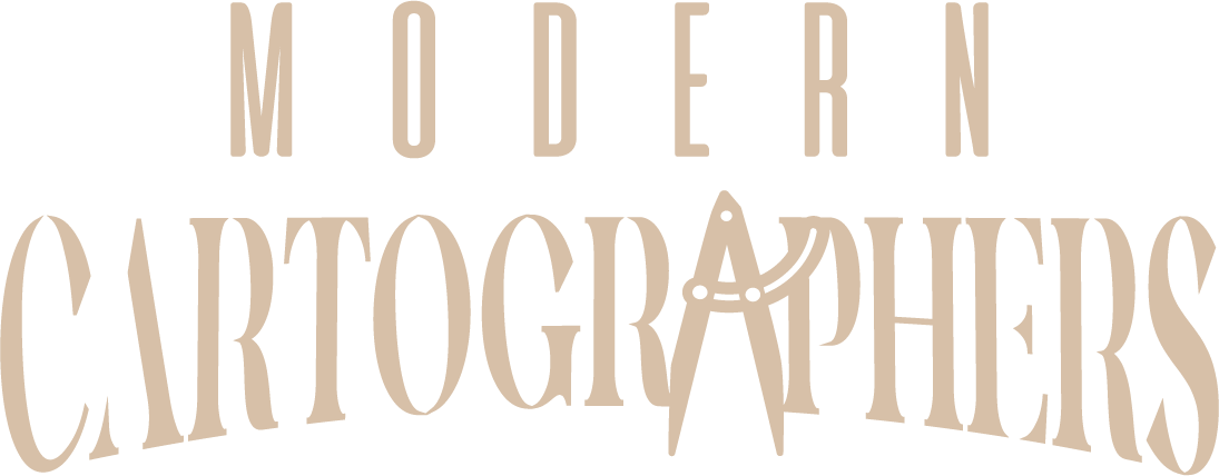 A logo for modern cartographers is shown on a white background.