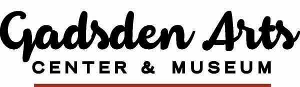Gadsden Arts Center & Museum logo in black text on a white background