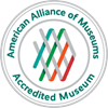 American Alliance of Museums Accredited Museum circular logo in teal and black
