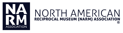 NARM Association logo in navy and white, with “North American Reciprocal Museum (NARM) Association” text.
