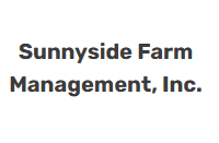 Sunnyside Farm Management, Inc. logo in bold black text on a white background