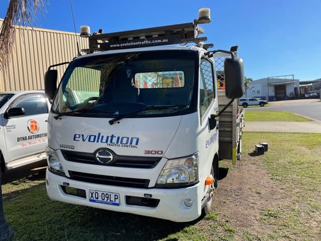Truck Parked Outside Mechanic's Workshop — Dyna Automotive in Paget, QLD