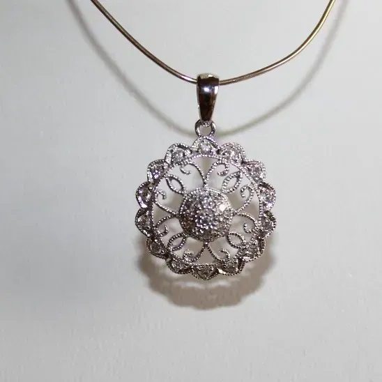 14kt WG Dia .15ct