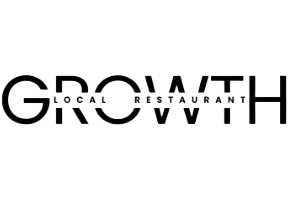 Blue “GROWTH” logo with a stylized circular arrow and the words “Great Restaurant” above it