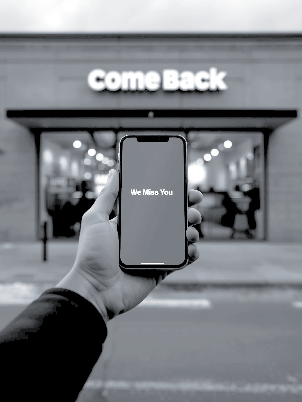 Hand holding phone displaying