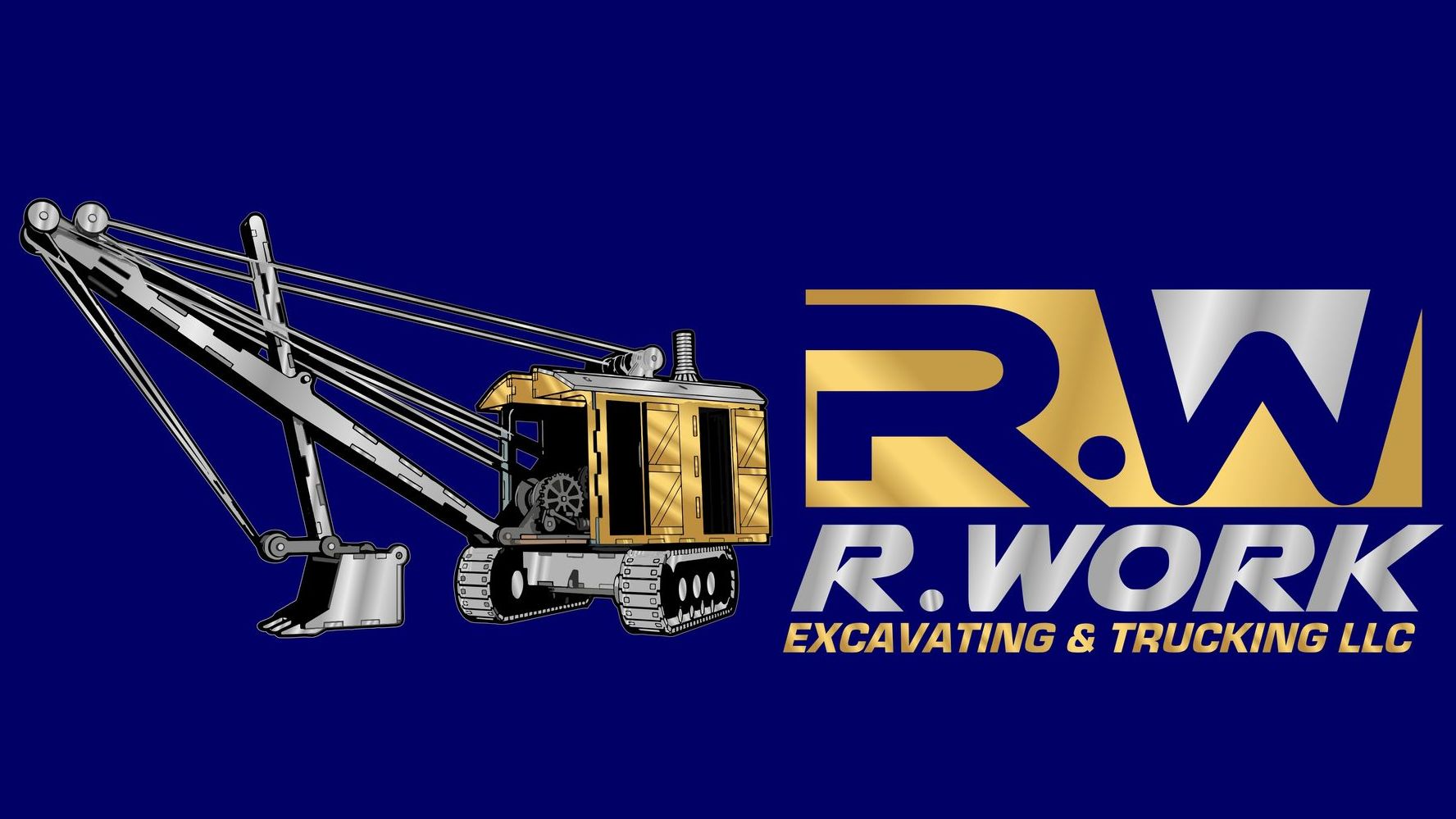 A logo for R. Work Excavating and Trucking LLC
