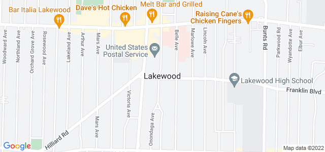 Map of business location