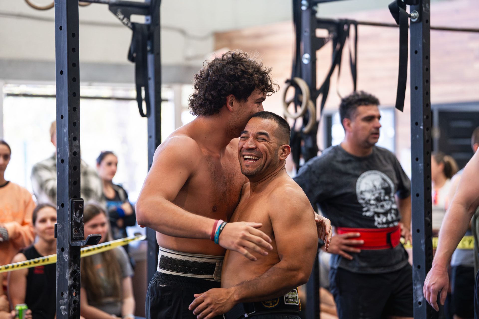 Members celebrating after a workout