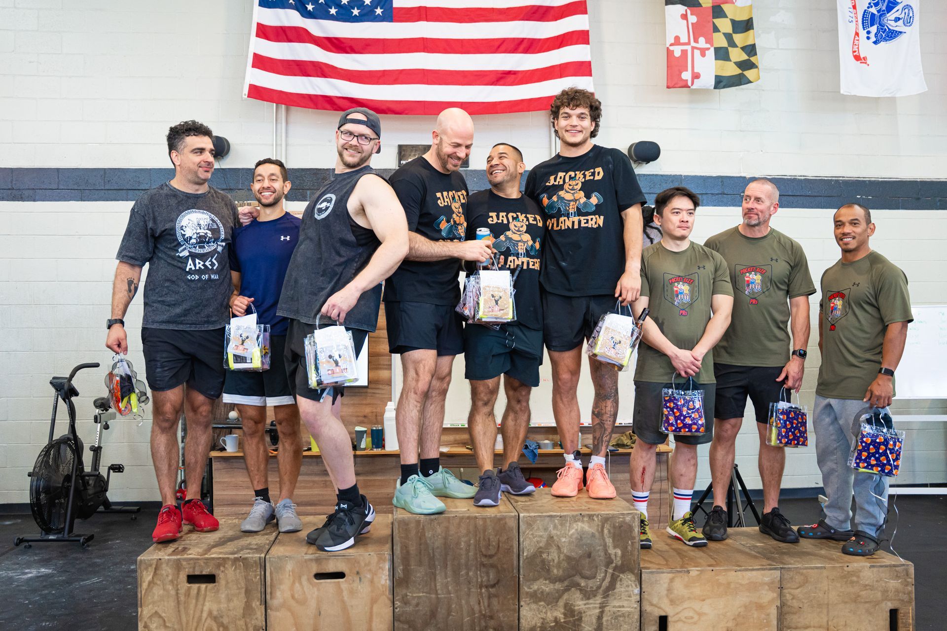 Winning male teams from the 2025 Goblin Games