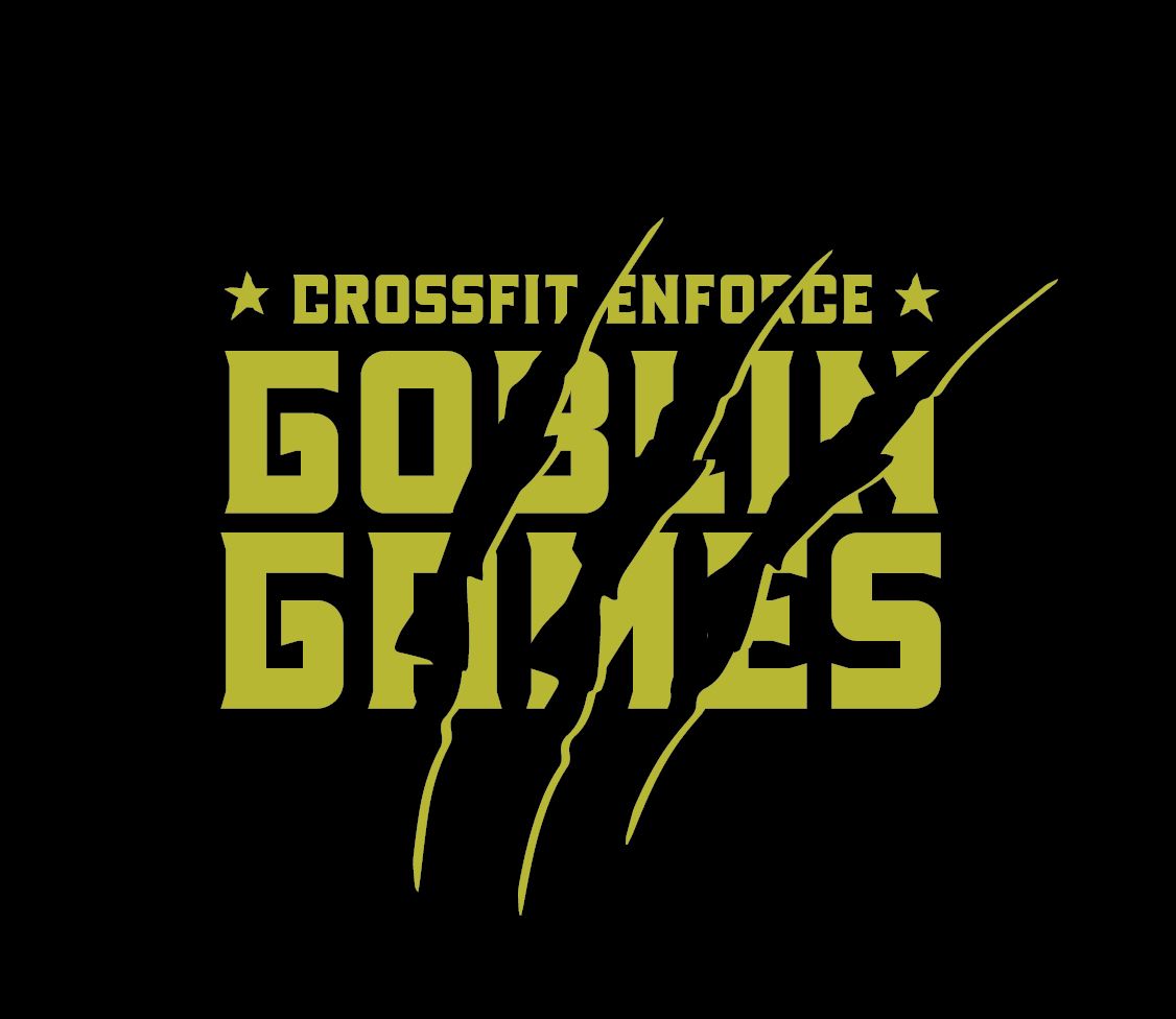 A logo for crossfit enforce goblin games