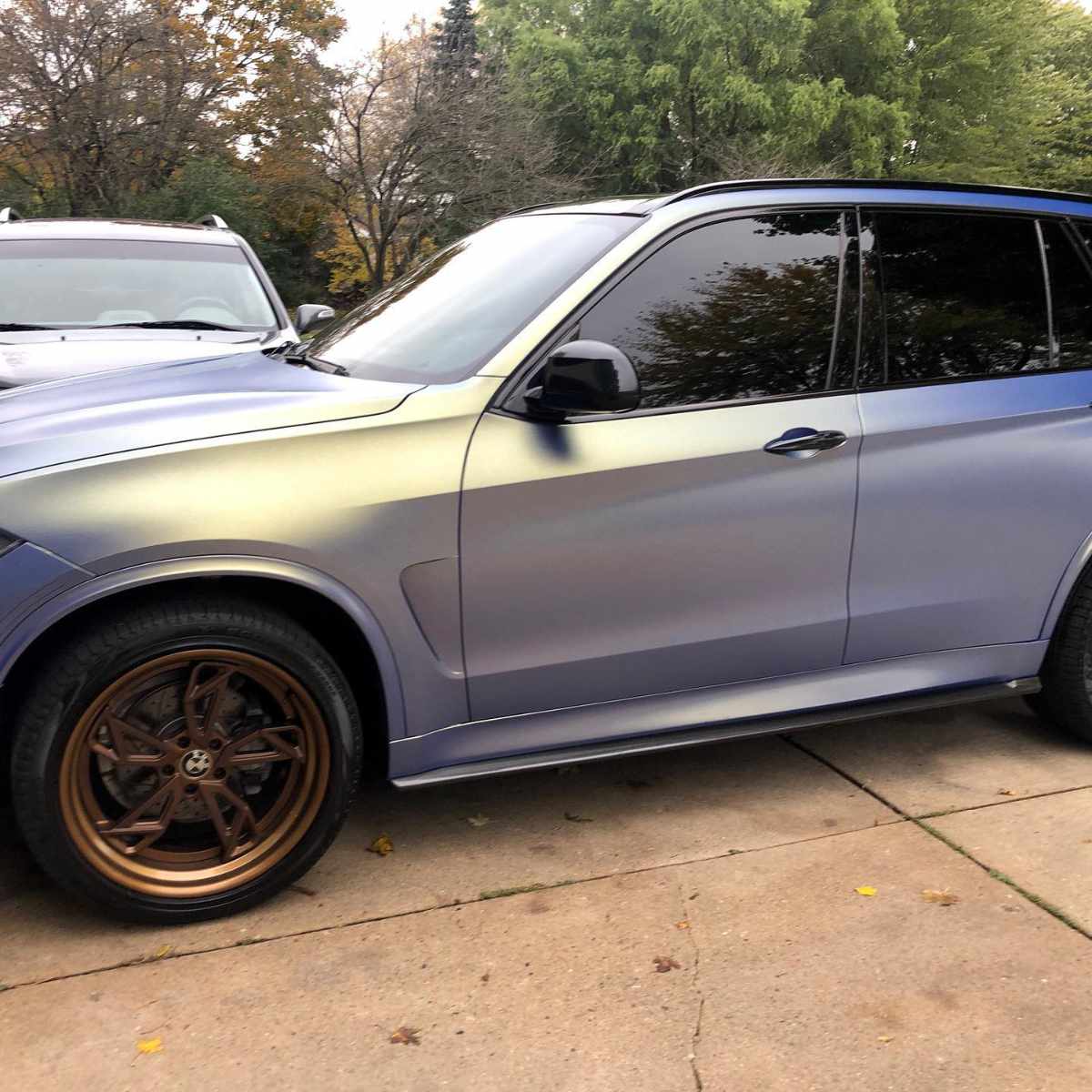 clean grey suv side