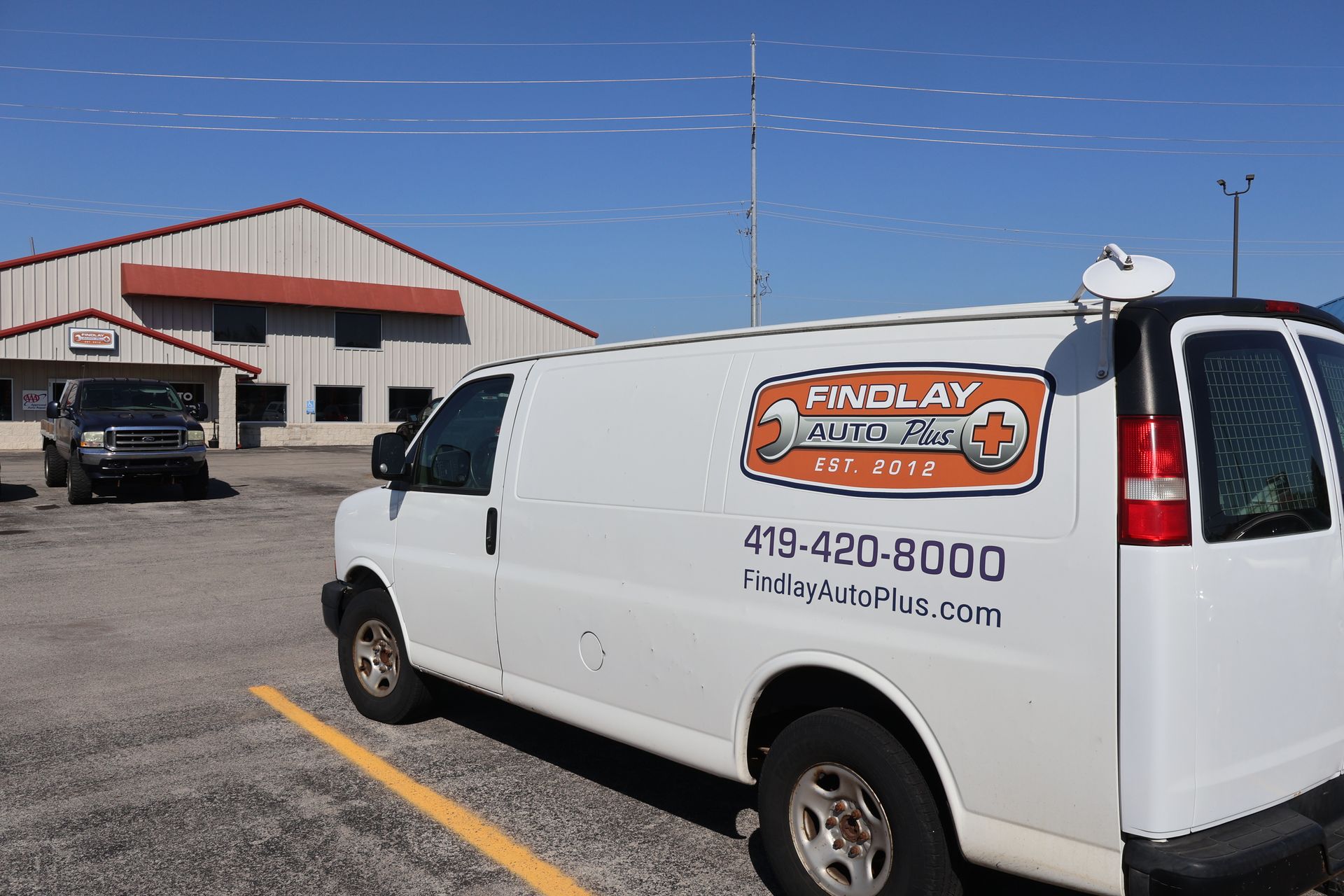 White van with 
