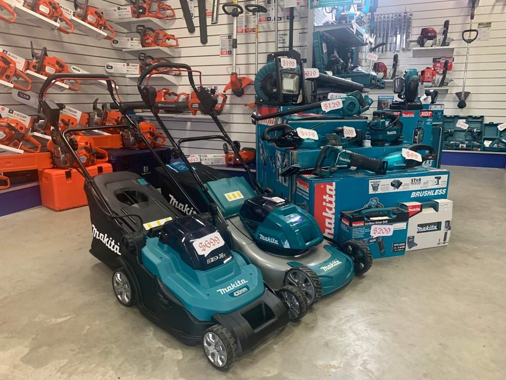 Makita Mowers And Chainsaw — Gloucester Outdoor Solutions In Gloucester, NSW