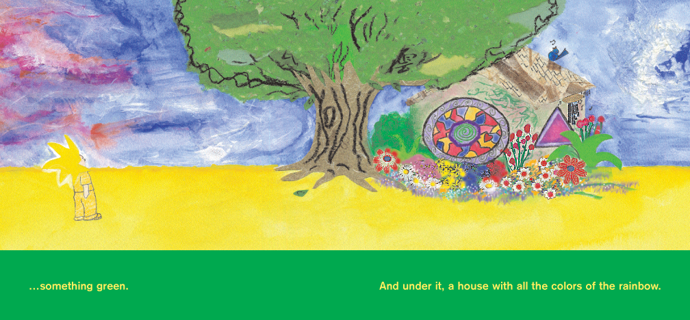 Drawing of a Tree and Flowers