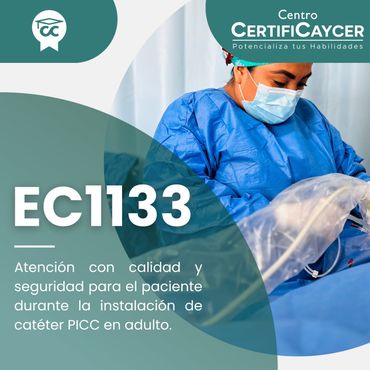 EC1133 atención segura durante la instalación de catéter PICC