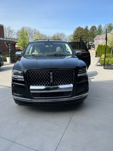 Black SUV stock photo