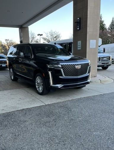 Black SUV stock photo