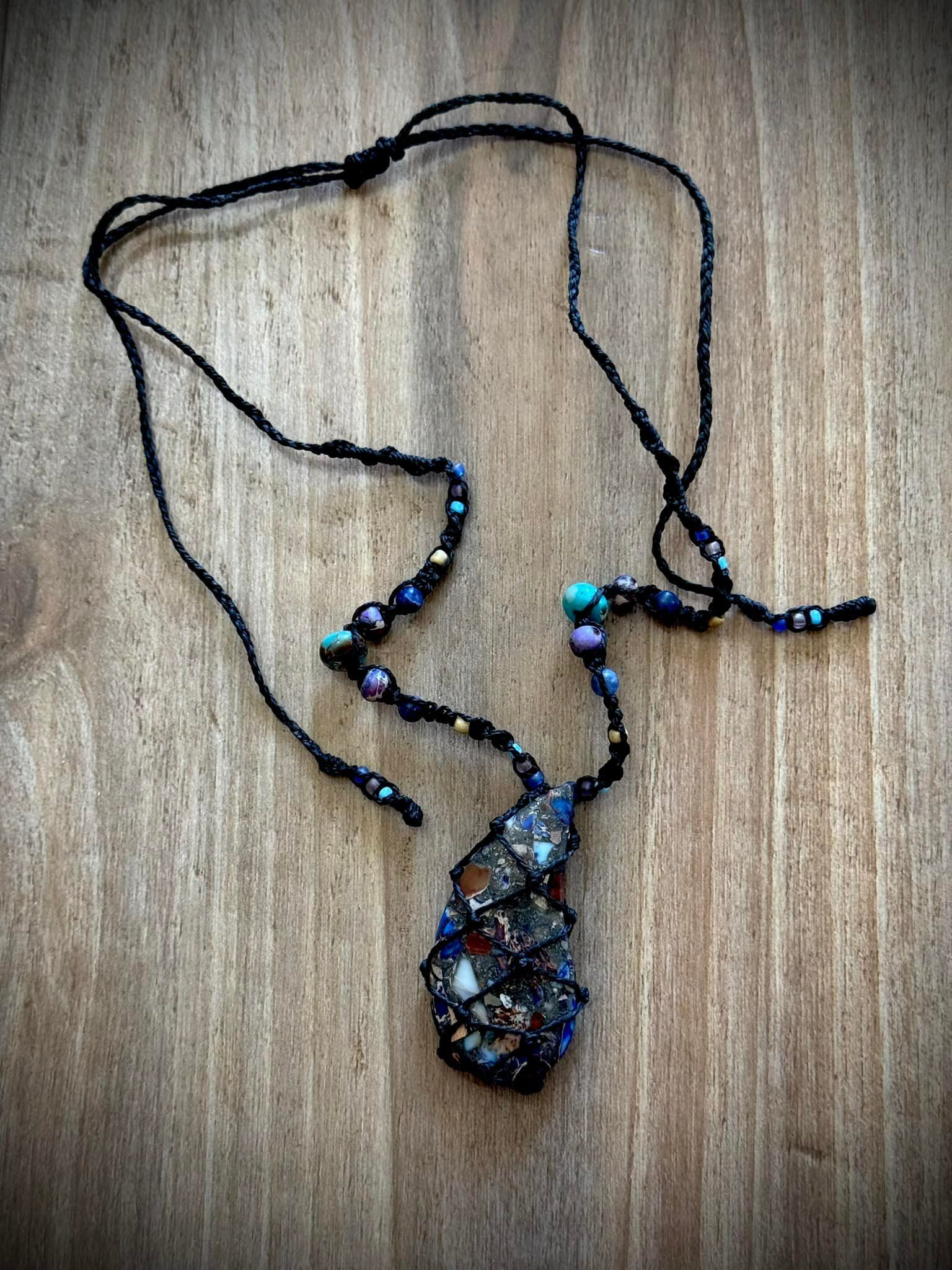 Igneous Mineral Pendant Necklace