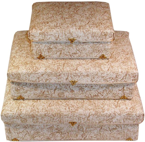 Cream and Taupe Upholstery Gift Box