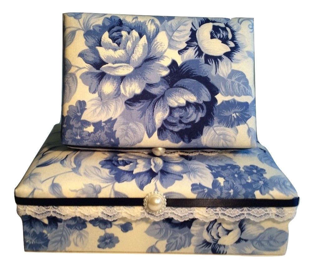 Delicate Blue Floral Gift Box