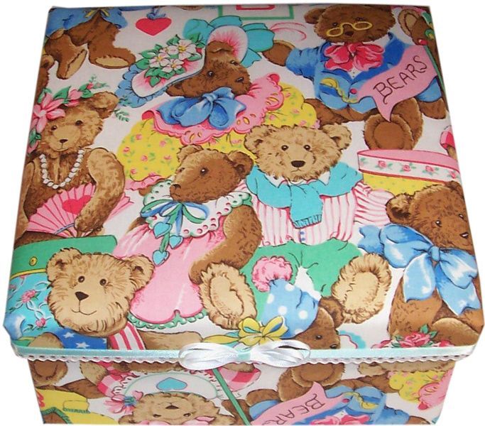 Party Teddy Keepsake Box
