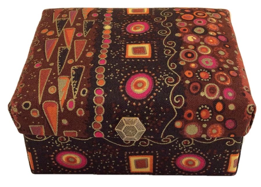 Burnt Orange Geometric Designs Gift Box