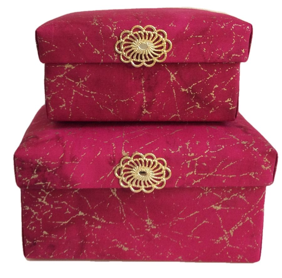 Bright Fuchsia Batik Gift Box