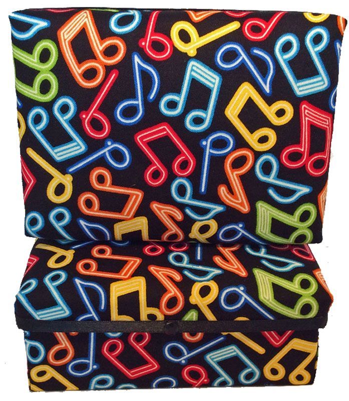 Neon Music Notes Gift Box
