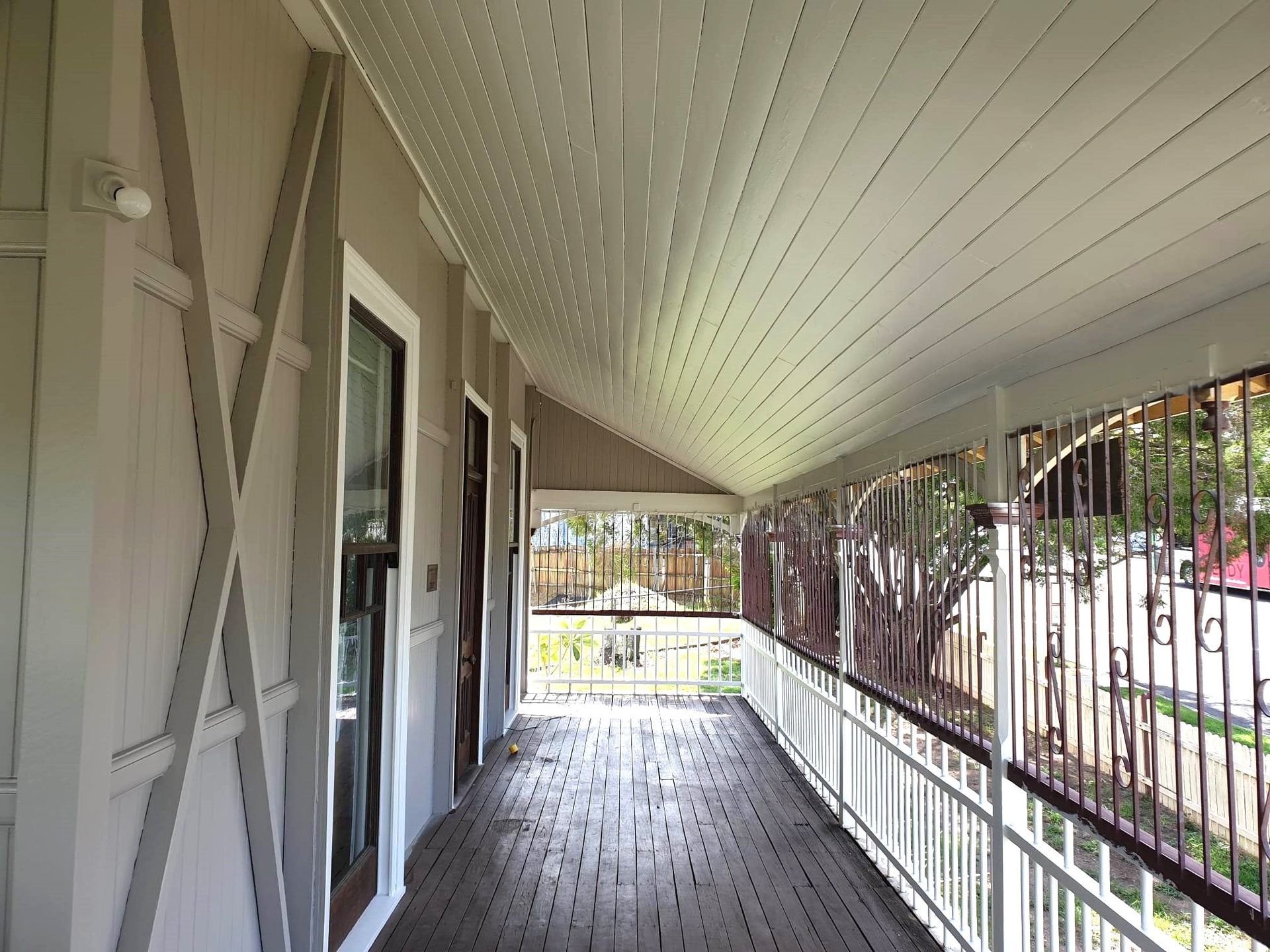 A porch with a white railing — Ipswich, QLD — S & D Painters