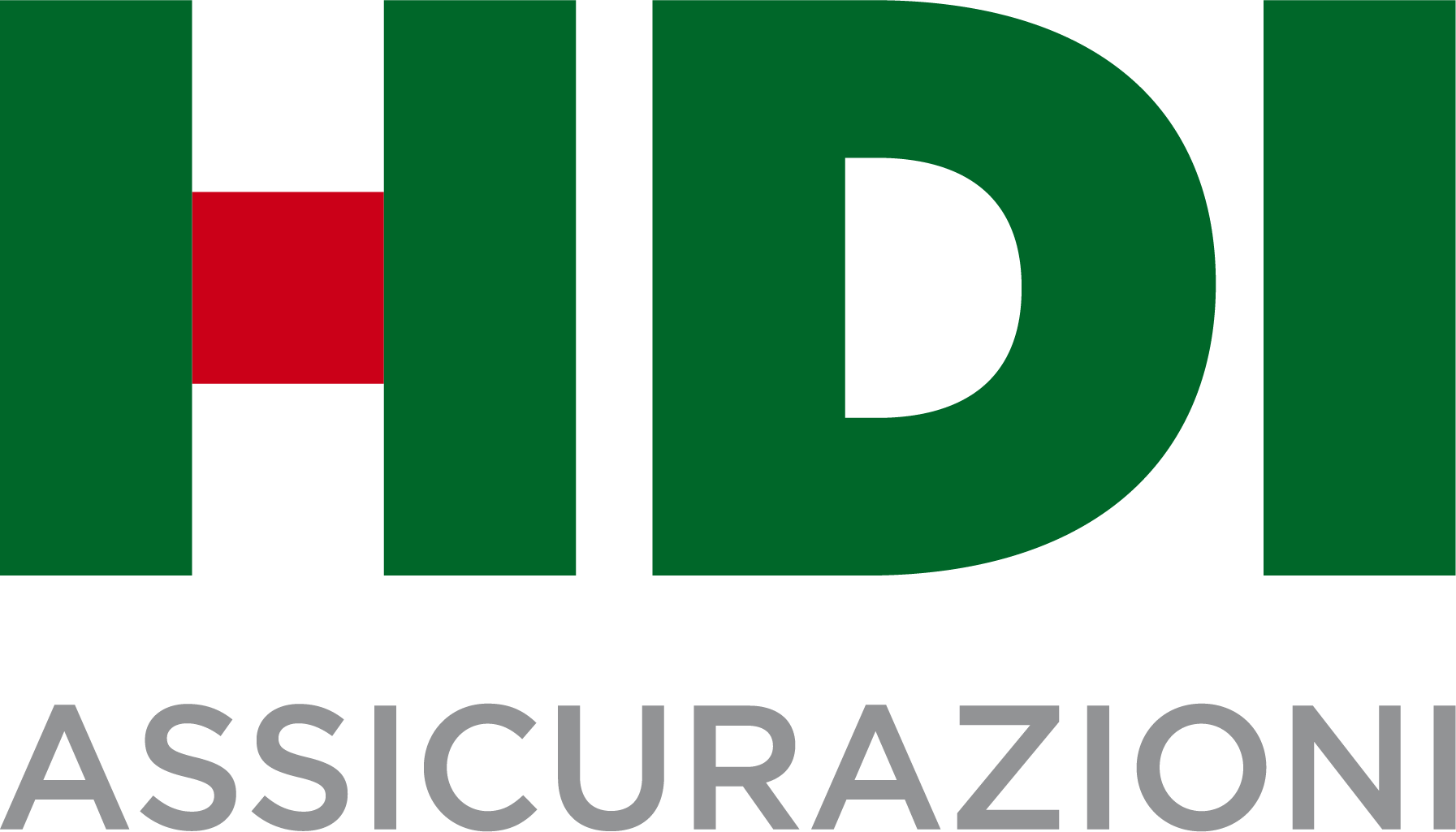 Logo HD Assicurazioni in verde, bianco, rosso e grigio