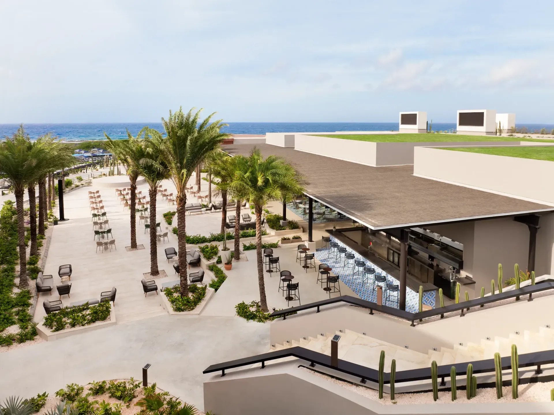 Prelude Bar and outdoor terraces at Secrets Baby Beach Resort for Ladies Escape 2027