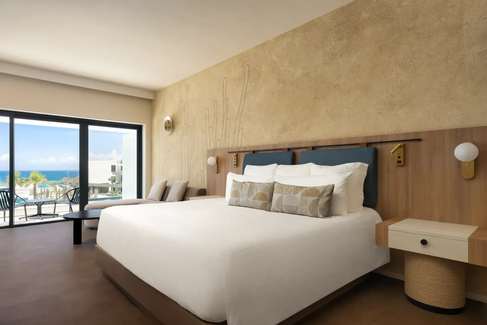 Junior suite king room with ocean view at Secrets Baby Beach Resort for Ladies Escape 2027